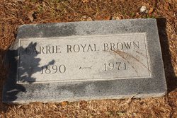 Caroline Snow “Carrie” <I>Royal</I> Brown 