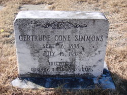 Gertrude <I>Cone</I> Simmons 