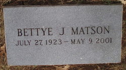 Bettye J Matson 