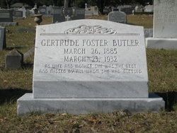 Gertrude E <I>Foster</I> Butler 