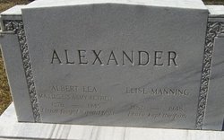 Clara Elise <I>Manning</I> Alexander 