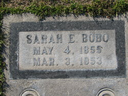 Sarah Elizabeth “Sallie” <I>Brooks</I> Bobo 