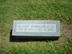 M. Janet <I>Schroeder</I> Bliss 