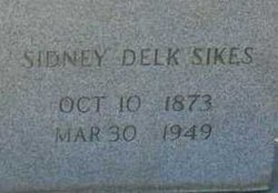 Sidney Melissa <I>Delk</I> Sikes 