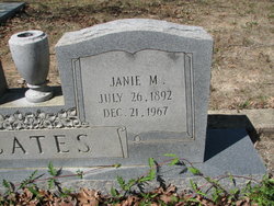 Janie M <I>Cole</I> Cates 
