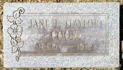 Jane Elizabeth <I>Taylor</I> Cook 