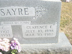 Clarence Elmer “Boob” Sayre 