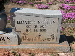 Elizabeth <I>McCollum</I> Brown 