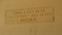 Emma C <I>Eby</I> Betz 