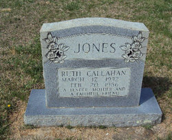 Ruth <I>Callahan</I> Jones 