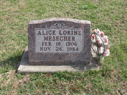 Alice Lorine <I>Bagley</I> Mesecher 