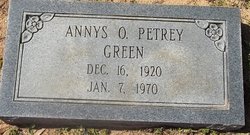 Annys O <I>Petrey</I> Green 