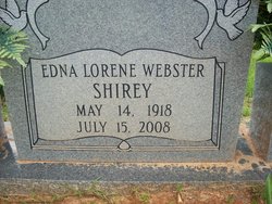 Edna Lorene <I>McGough</I> Webster Shirey 
