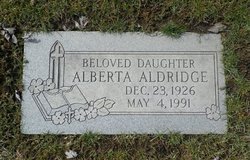 Alberta <I>Barnett</I> Aldridge 