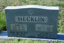Lewis A Hecklin 