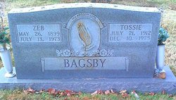 Tossie Bridget <I>Toon</I> Bagsby 