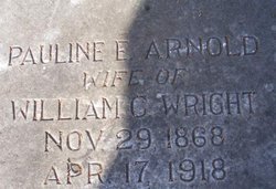Pauline E. <I>Arnold</I> Wright 
