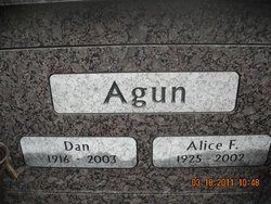 Alice F. <I>Martin</I> Agun 