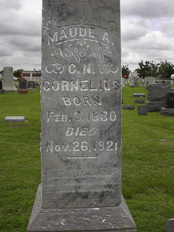 Maude A. <I>Ellison</I> Cornelius 
