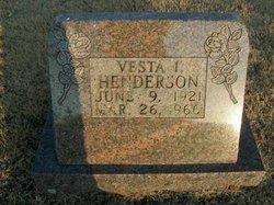 Vesta Imogene <I>Waters</I> Henderson 