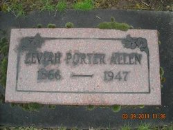 Zeviah <I>Porter</I> Allen 