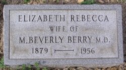 Elizabeth Rebecca <I>Berkshire</I> Berry 