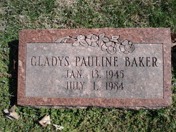 Gladys Pauline <I>Bee</I> Baker 