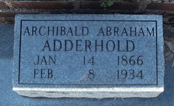 Archibald Abraham Adderhold 