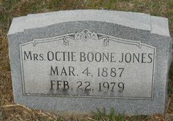 Octie <I>Boone</I> Jones 