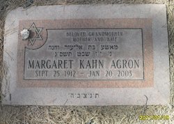 Margaret <I>Kahn</I> Agron 