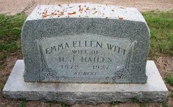 Emma Ellen <I>Witt</I> Hailes 