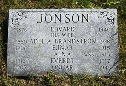Adelia Sophia <I>Brandstrom</I> Jonson 