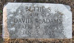 Bettie <I>Sturdivant</I> Adams 
