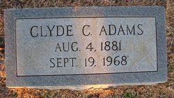 Clyde Elizabeth <I>Cole</I> Adams 