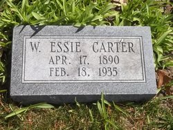 W. Essie <I>Owens</I> Carter 