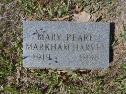 Mary Pearl <I>Markham</I> Harvey 