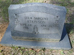 Lela <I>Sargent</I> Atkinson 