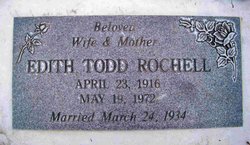 Edith <I>Todd</I> Rochell 