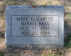 Mary Elizabeth <I>Harris</I> Bass 