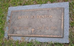 Betty Jo <I>Blakemore</I> Denton 