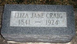 Eliza Jane <I>Gilbal</I> Craig 