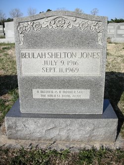 Beulah Virginia <I>Shelton</I> Jones 