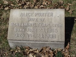 Alice G <I>Porter</I> Templeton 