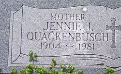 Jennie Irene <I>Squires</I> Quackenbusch 