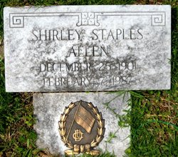 Shirley <I>Staples</I> Allen 