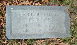 Hattie M <I>Neeley</I> Johnson 