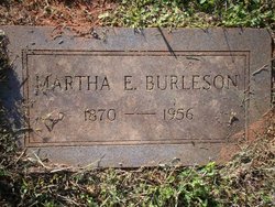 Martha Elizabeth “Mattie” <I>Border</I> Burleson 
