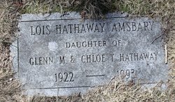 Lois Thayer <I>Hathaway</I> Amsbary 