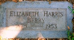 Margaret Elizabeth <I>Harris</I> Berry 