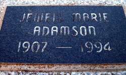 Jewell Marie <I>Washam</I> Adamson 